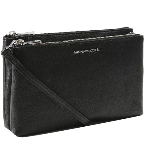 michael kors double pouch crossbody|leather double pouch crossbody.